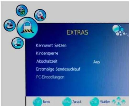 SEG Milano - Optionen im Menu EXTRAS - 1