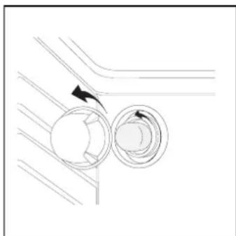 INDESIT K3C55(X)R - Remplacement de la lampe à l'intérieur du four - 1