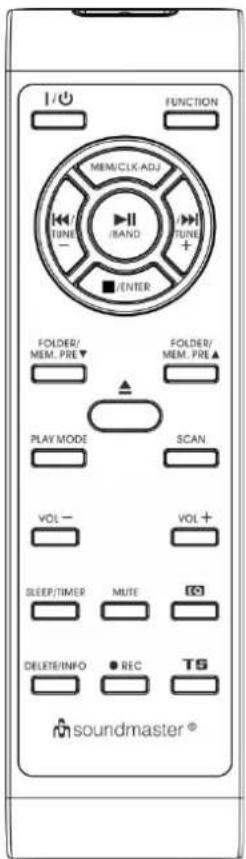 Soundmaster MCD5550SW - Description des touches - 3