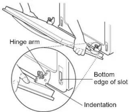 LG LREL6325D - Replacing the Door - 1