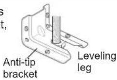 LG LREL6325D - Tip - Over Hazard - 2