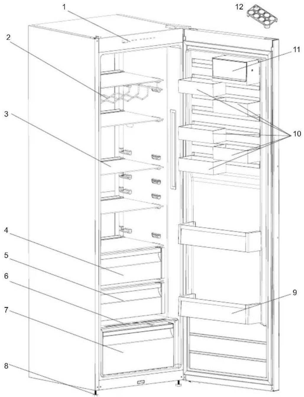 ZANUSSI ZRME38FW1 - DESCRIPTION OF THE APPLIANCE - 1