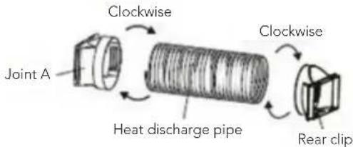 WILFA Cool 12 - INSTALLATION OF HEAT DISCHARGE PIPE - 1