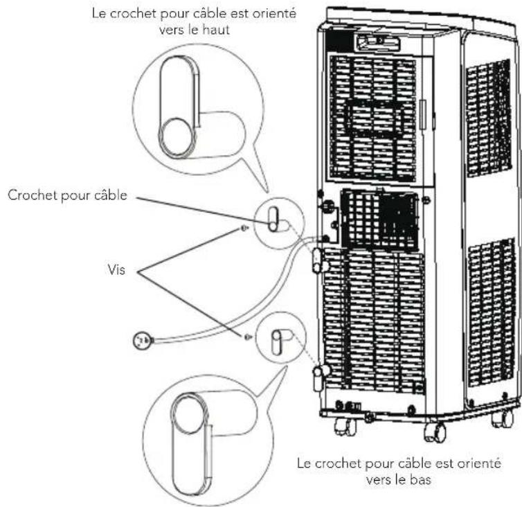WILFA Cool 12 - INSTALLER LE CROCHET POUR CABLE - 1