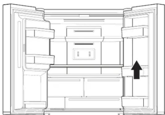WHIRLPOOL WQ9I MO1L - Divisorio balconcino porta (su alcuni modelli) - 1