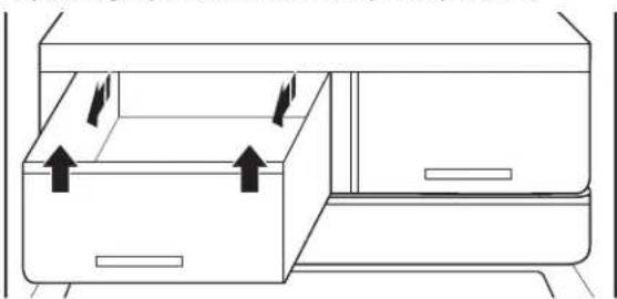 WHIRLPOOL WQ9I MO1L - To remove and replace the drawers: - 1
