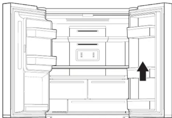 WHIRLPOOL WQ9I MO1L - Przegroda polek drzwiowych (w niedtórych modelach) - 1