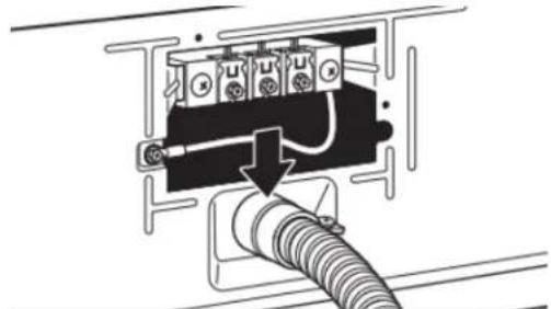 WHIRLPOOL WED560LHW - Attach direct wire cable to strain relief - 1