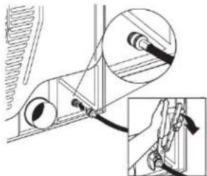 WHIRLPOOL WED560LHW - Attach long hose to dryer fill valve and tighten coupling - 1