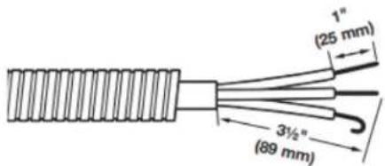 WHIRLPOOL WED560LHW - Prepare your 3-wire cable for direct connection - 1