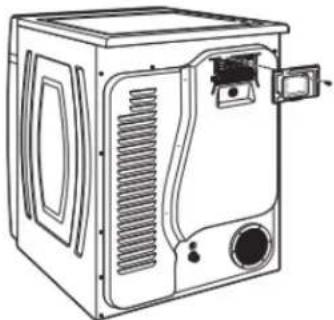 WHIRLPOOL WED560LHW - Retirer le couvercle du bornier - 1