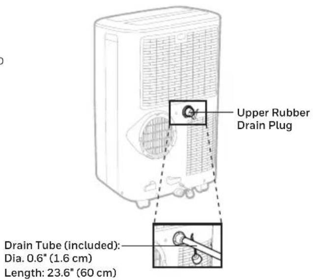 HONEYWELL HF10CESVWK - Continuous Draining for Dehumidifier Mode - 1