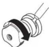 YAMAHA AS3200 - 2Apriete la perilla. - 1