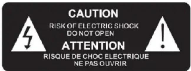 THOMSON SB255BT - Aviso de Segurança - 2