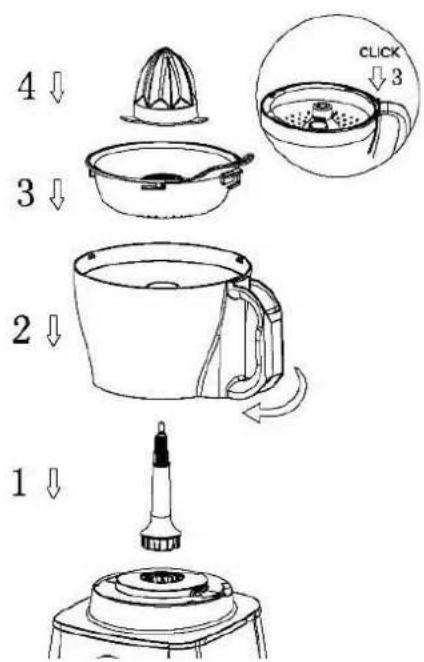 TELEFUNKEN TKVFDB1 - Using the juicer - 1