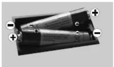 Tucson TL32DLED309B16 - Inserting the Batteries into the Remote - 1