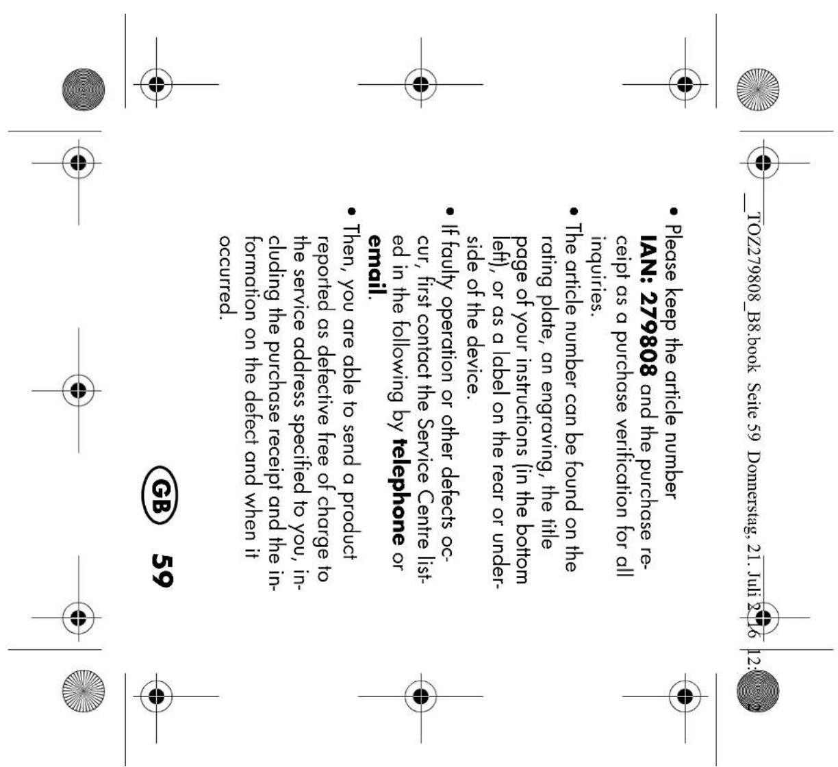 SILVERCREST SIKM 16 B2 - Bestimmungsgemäßer Gebrauch - 55