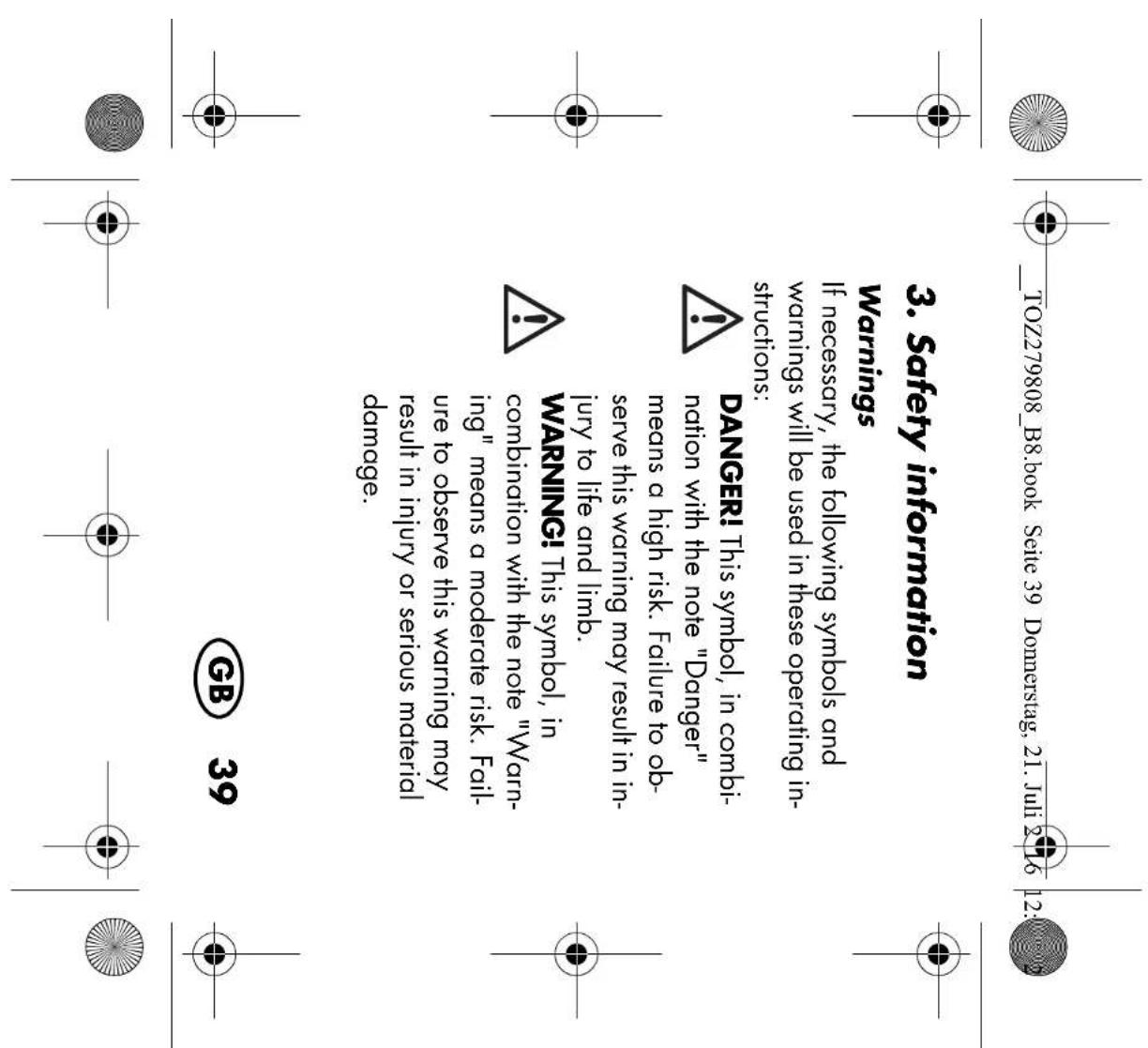 SILVERCREST SIKM 16 B2 - Bestimmungsgemäßer Gebrauch - 35