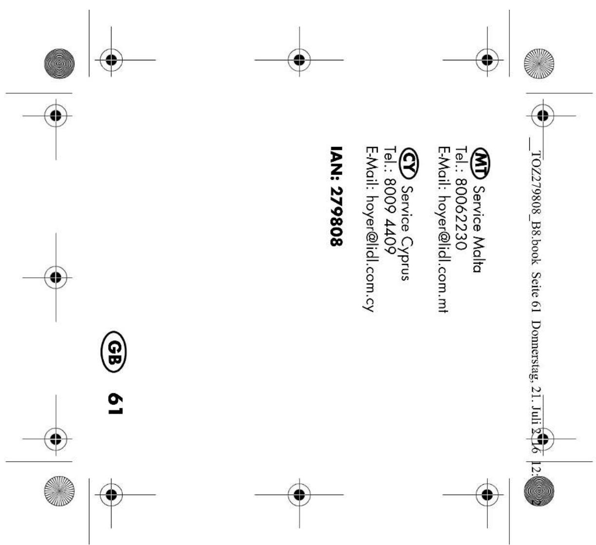 SILVERCREST SIKM 16 B2 - Bestimmungsgemäßer Gebrauch - 57