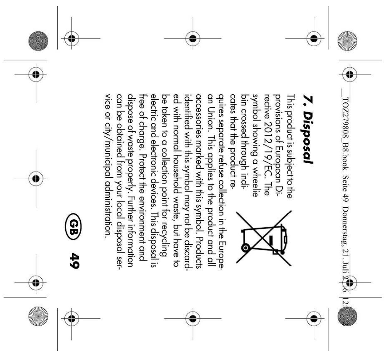 SILVERCREST SIKM 16 B2 - Bestimmungsgemäßer Gebrauch - 45