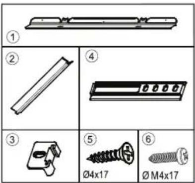 PRIVILEG PRC 551 A+ - Instructions d'installation et réversibilité de la porte pour les versions avec charnières sur rail - 1