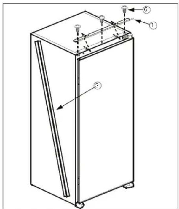 PRIVILEG PRC 551 A+ - Installationsanleitung und Turanschlagwechsel für Ausführungen mit Schiene und Scharnieren - 4