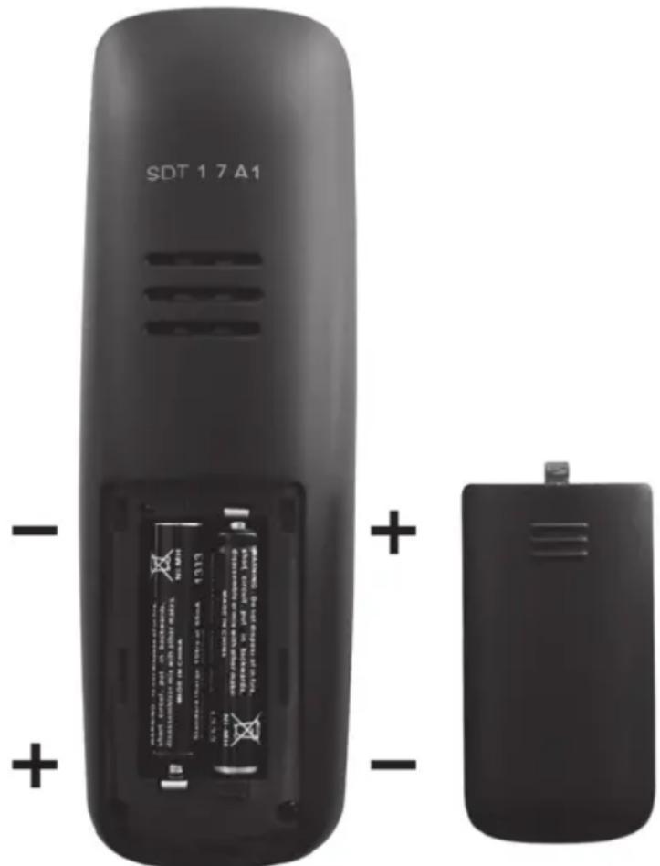 SILVERCREST SDT 1.7 A1 - Inserting the Batteries into the Handset - 1