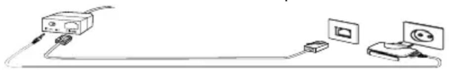 SWITEL DF1852 - Connecting the base station - 1