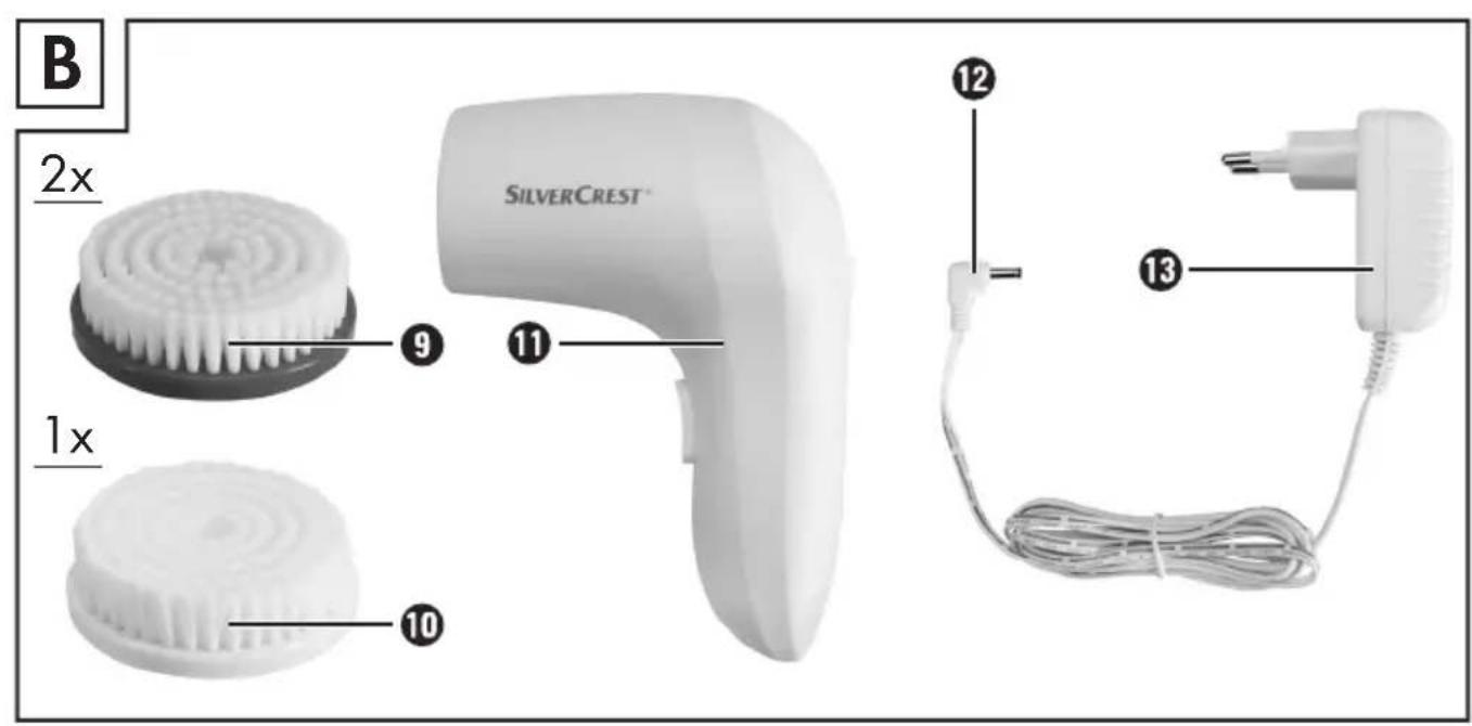 SILVERCREST SGRBI 500 A1 - SONIC FACIAL CLEANSING BRUSH - 2