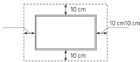 SAMSUNG UE55RU7105K - Ventilación adecuada del televisor - 2