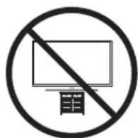 SAMSUNG UE55RU7105K - Precaução de segurança: Fixação do teilevisor à parede de modo a evacitar quidas - 1