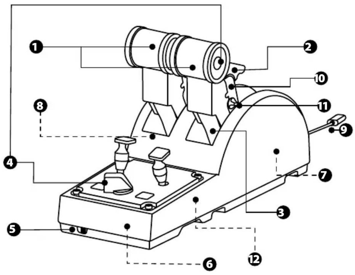 THRUSTMASTER TCA Quadrant Airbus Edition - CARATTERISTICHETECNICHE - 1