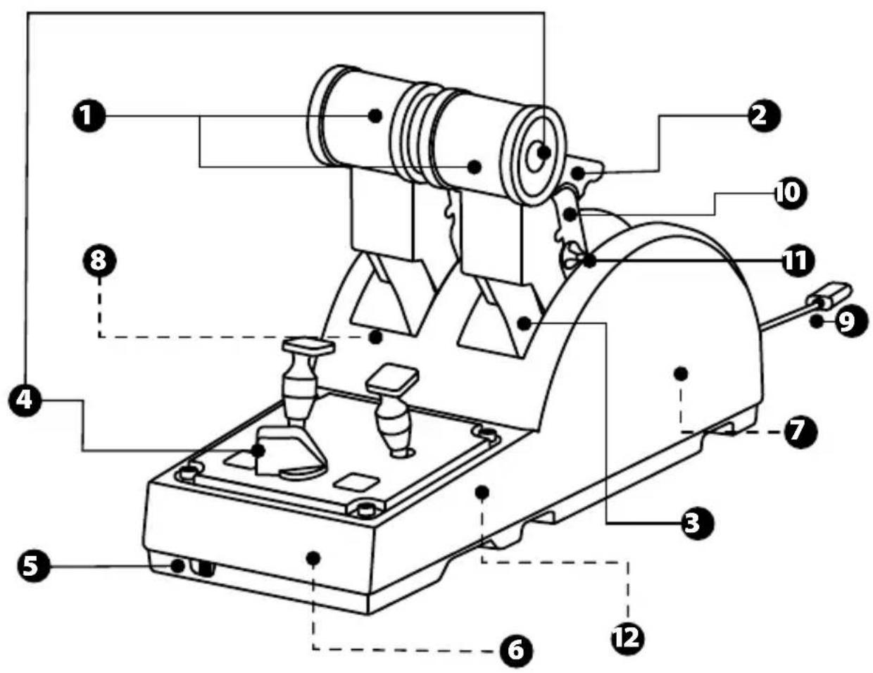 THRUSTMASTER TCA Quadrant Airbus Edition - TECHNISCHE AUSstattUNG - 1