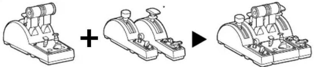 THRUSTMASTER TCA Quadrant Airbus Edition - ПОДКЛIOЧЕНЕ БLOKA РБИАГ罗В TCA QUADRANT AIRBUS EDITION K MOДУЛМ TCA QUADRANT ADD-ON AIRBUS EDITION* - 1
