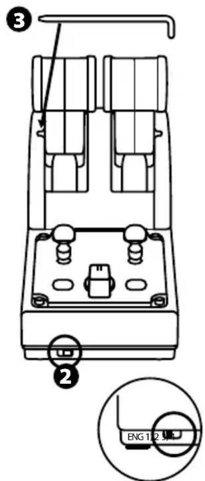 THRUSTMASTER TCA Quadrant Airbus Edition - Connecter deux manettes des gaz TCA quadrant AIRBUS edition - 3