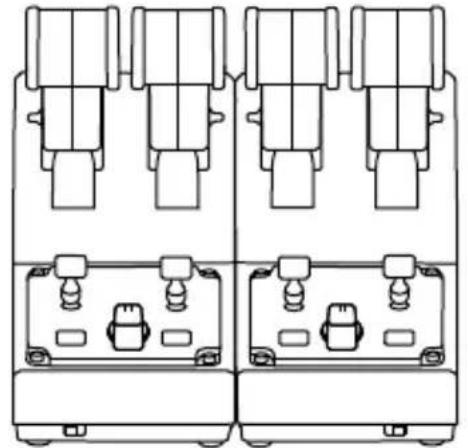 THRUSTMASTER TCA Quadrant Airbus Edition - Connecter deux manettes des gaz TCA quadrant AIRBUS edition - 1