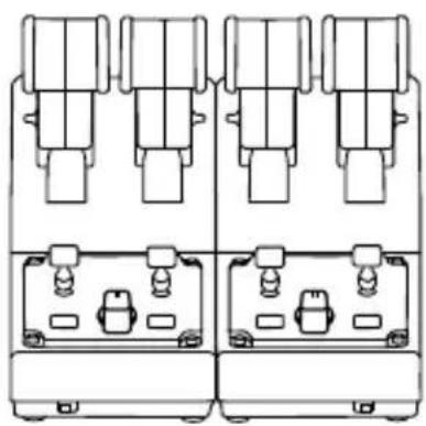 THRUSTMASTER TCA Quadrant Airbus Edition - 連接兩個TCA QUADRANT AIRBUS EDITION節流閥弧座 - 1
