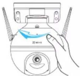 EZVIZ C8C - Installation de la carte microSD (facultatif) - 1