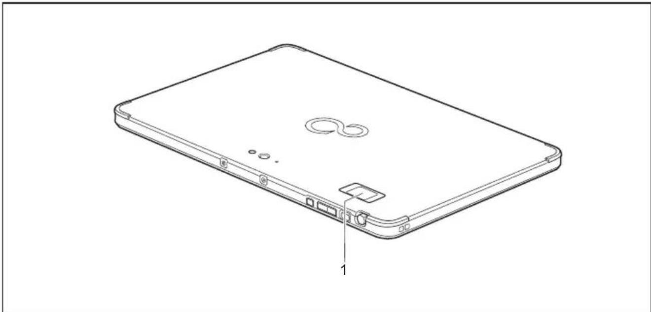 FUJITSU Stylistic Q509 - Installationducapteurd'empreintedigitale (selonconfiguration) - 2
