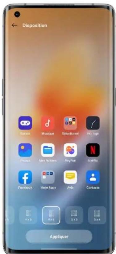 OPPO A57 - Aperçu en temps réel de la disposition des iconônes - 1