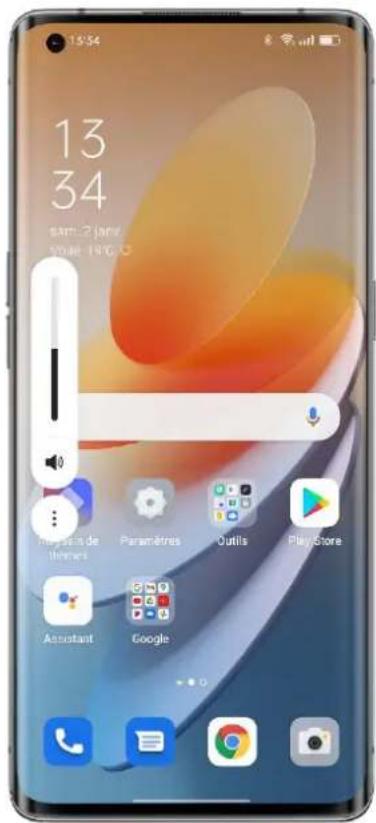 OPPO A57 - Appuyer sur les boutons de volume pour regler le volume - 1