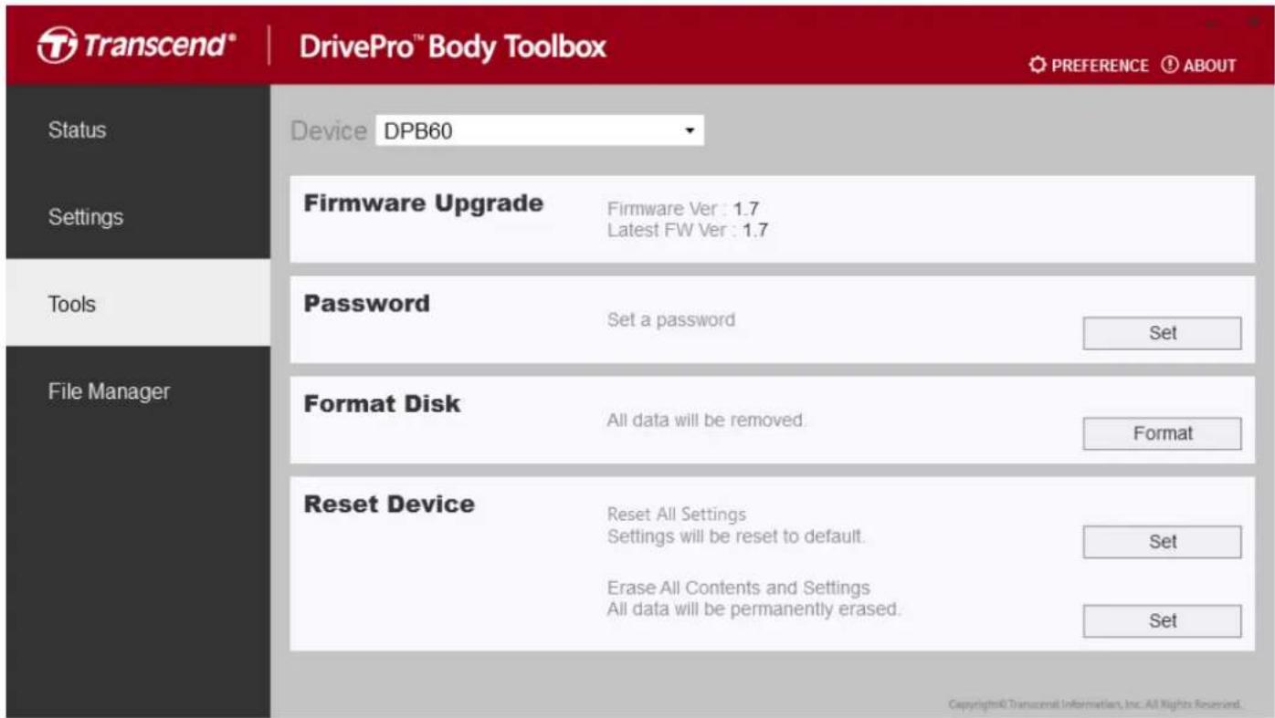 TRANSCEND DrivePro Body 60 - 7-3 Outils - 1