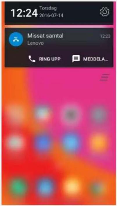 LENOVO Vibe B - Notifications et réglages rapides - 1