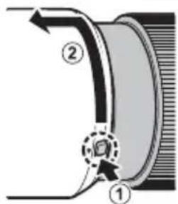 FUJIFILM GF120mmF4 R LM OIS WR Macro - Ta av motljusskyddet - 1