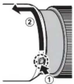 FUJIFILM GF120mmF4 R LM OIS WR Macro - Fjernelse af modlysblænden - 1