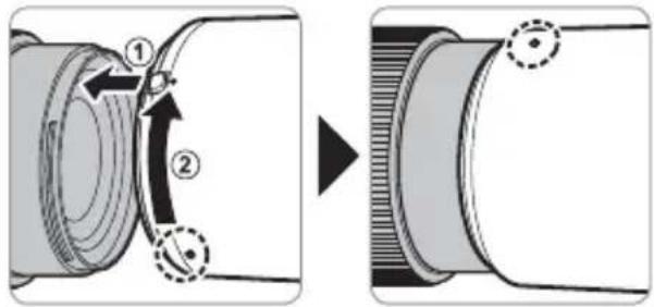 FUJIFILM GF120mmF4 R LM OIS WR Macro - レンズキャップの取り外し方 - 2