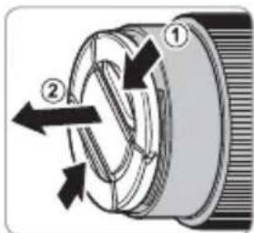 FUJIFILM GF120mmF4 R LM OIS WR Macro - Rimozione dei tappi copri ottica - 1