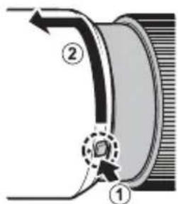 FUJIFILM GF120mmF4 R LM OIS WR Macro - Anbringen der Sonnenblende - 2
