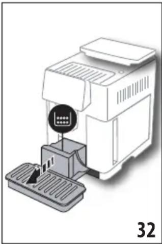 DELONGHI Magnifica S Smart ECAM250.33.TB - Attention! Risque de brûlures - 1