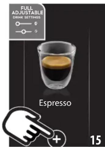 DELONGHI Magnifica S Smart ECAM250.33.TB - Personalisation de la boisson - 1